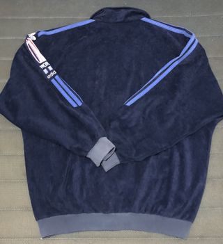 Chaqueta Adidas Vintage Azul y Gris