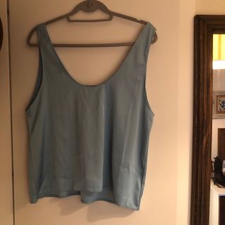 Top Zara Azul Talla XL
