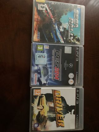 Pack 3 Juegos PS3: SEGA Rally, PES 2014, Driver