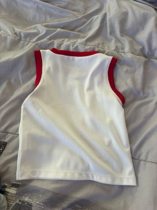 Camiseta Jordan 23 Niña/o Blanca y Roja