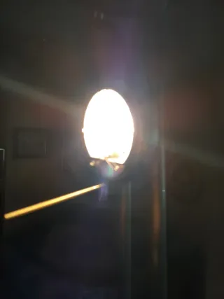 Lámpara de pie moderna metal y cristal