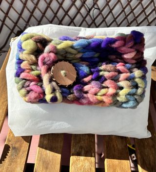 Bufanda preciosa y original tejida a mano