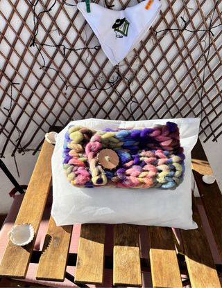 Bufanda preciosa y original tejida a mano