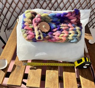 Bufanda preciosa y original tejida a mano