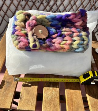 Bufanda preciosa y original tejida a mano