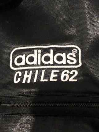 Chaqueta Adidas Vintage Chile 62 Negra y Azul