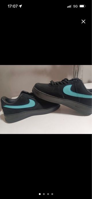 Nike Air Force 1 Negro/Turquesa