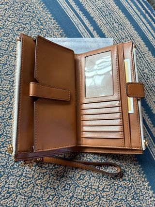 Cartera Michael Kors Monedero Beige y Marrón