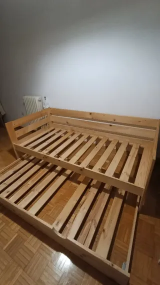 Cama diván 90cm con nido LUFE
