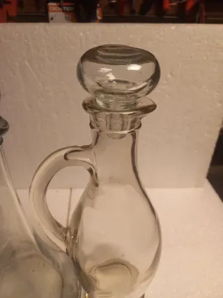 Juego de 2 botellas de vidrio para licor