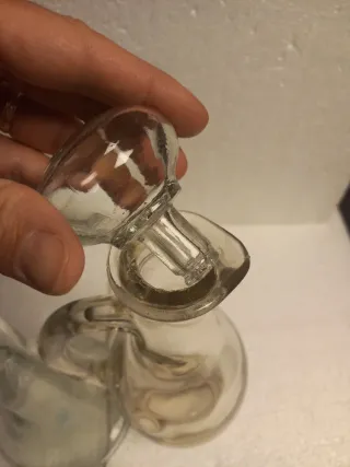 Juego de 2 botellas de vidrio para licor