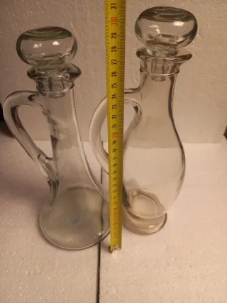 Juego de 2 botellas de vidrio para licor