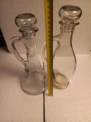 Juego de 2 botellas de vidrio para licor