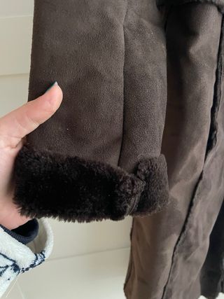 Abrigo ante marrón talla S