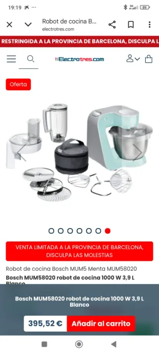 Batidora amasadora Bosch Styline 900W