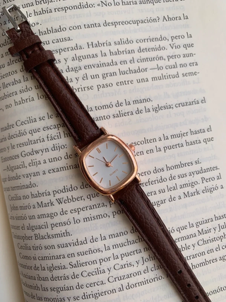 Orologio donna elegante oro e marrone