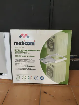 Kit Superposición Lavadora Secadora Meliconi