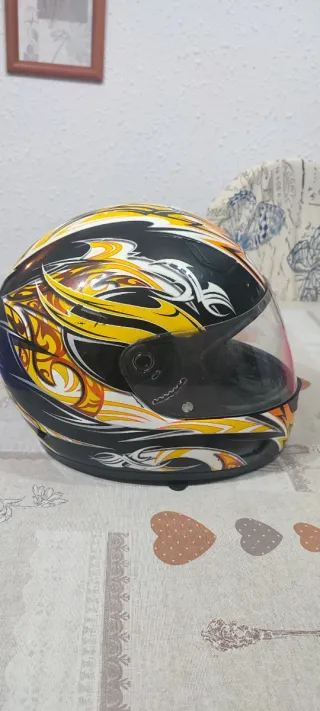 Casco Moto THH Amarillo Tribal