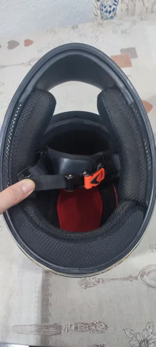 Casco Moto THH Amarillo Tribal