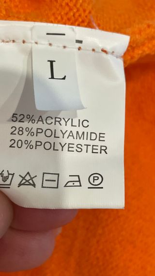 Jersey Oversize Naranja Shein Talla Única