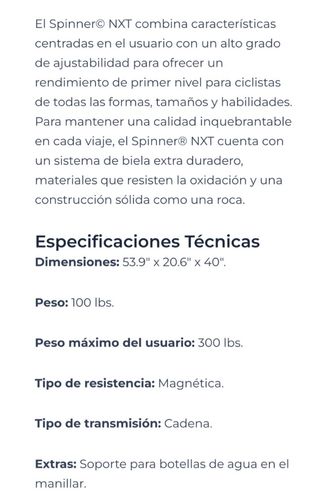 Bicicleta Spinning STAR TRAC modelo NXT