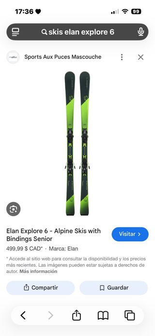 Elan Explore 6 Esquís con Fijaciones