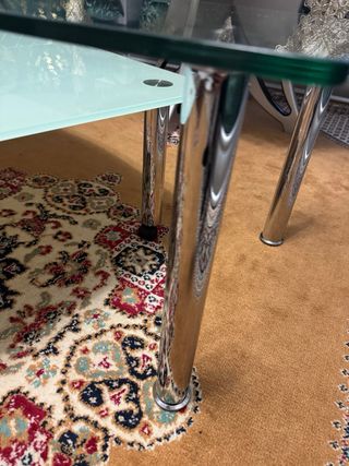 Mesa de cristal moderna