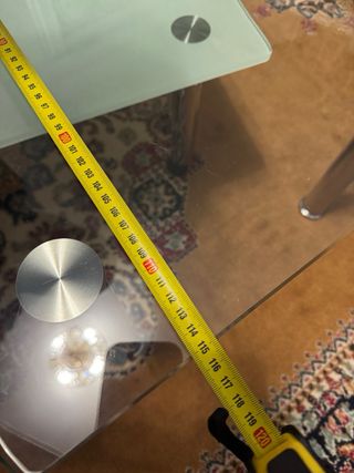 Mesa de cristal moderna