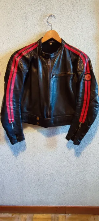 Mono dos piezas chaqueta pantalon cuero moto mujer