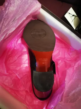 Zapatos Chie Mihara Negros Tacón Plataforma Hebill