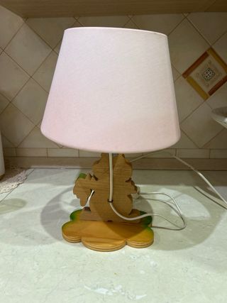 Lampada coniglio in legno
