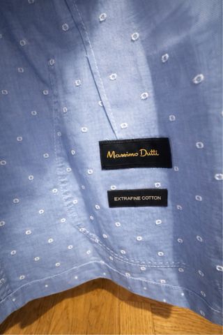 Americana Massimo Dutti -Talla 50- Algodón Fino