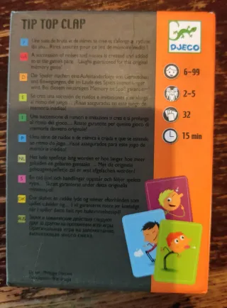 Juego de mesa Tip Top Clap Djeco