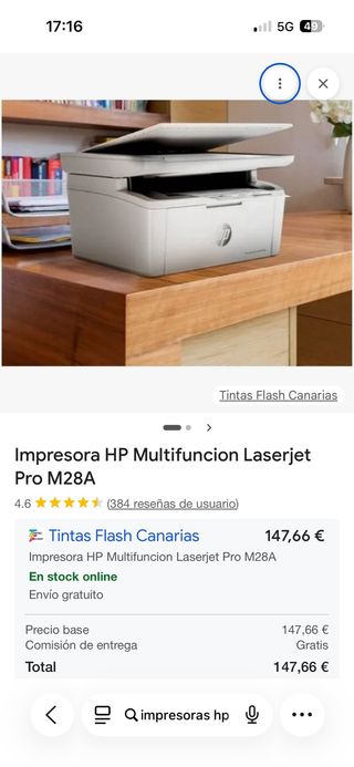Impresora HP Multifunción LaserJet Pro M28A