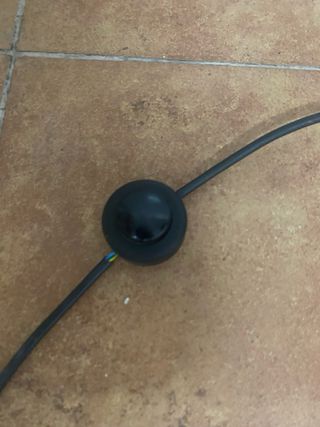 Lámpara de pie vintage con mesita