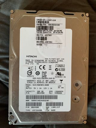 Disco Duro Hitachi 300GB 15000RPM SAS