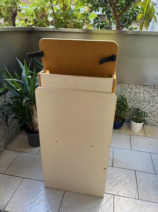 Trona evolutiva madera y cojín verde