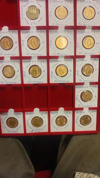 Monedas de Oro Varias - Francia, Persia, etc.