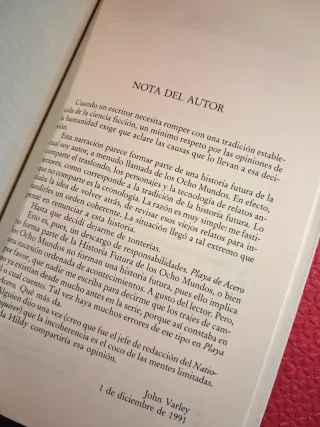 1ª ed. Original: "Playa de acero", John Varley.