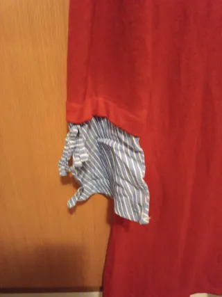 Vestido Springfield Rojo Talla XS