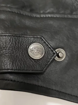 Chaleco Harley-Davidson de Piel Negro