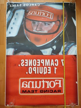 Póster Carlos Sainz Fortuna WRC 175x120 Año 2000