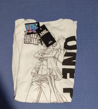 T-Shirt One Piece Luffy Bianca