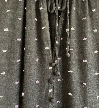 Vestido corto Zara gris estampado