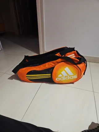 Paletero Adidas Naranja y Negro