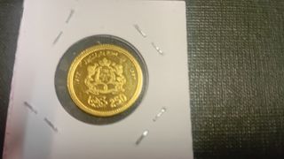 Moneda Marruecos Oro 250 Dirham 1977