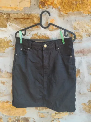 Minifalda vaquera negra Easy Wear