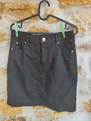 Minifalda vaquera negra Easy Wear