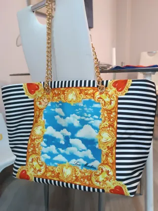 Bolso Love Moschino Negro Multicolor