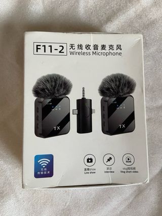 Micrófono Inalámbrico F11-2 para video